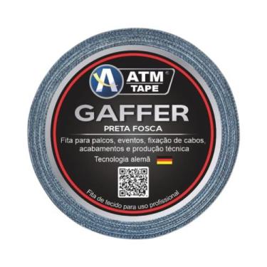 Imagem de Fita Tecido Gaffer 24mmX5m Preta ATM Tape
