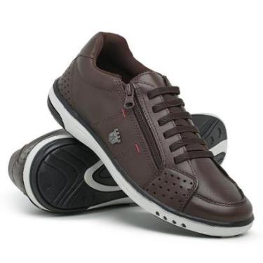 Imagem de Sapatênis Masculino Casual de Amarrar Confortável e Macio Leve Fácil Calce-Masculino