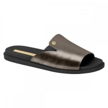 Imagem de Chinelo Moleca 5443.202.14710 Slide Metalizado Feminino-Feminino