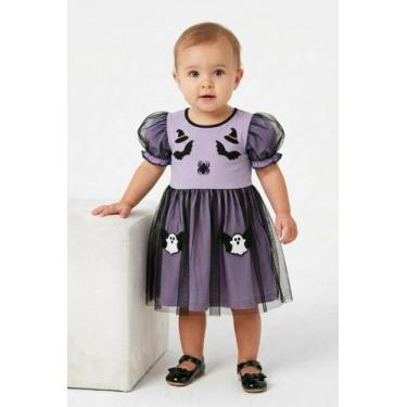Imagem de Vestido Jardim Encantado Infantil Bebê Papilloo, Lilás, 4 ANOS