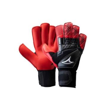 Imagem de Luva de goleiro three stars sky vermelha, P