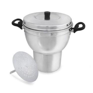 Imagem de Cuscuzeira de aluminio 18 polido 3300ml - ALUMIBON