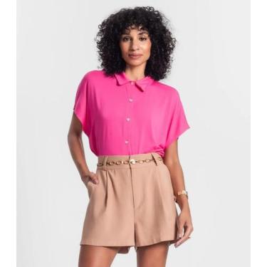 Imagem de Camisa Feminina Rovitex Rosa, Rosa pink, M