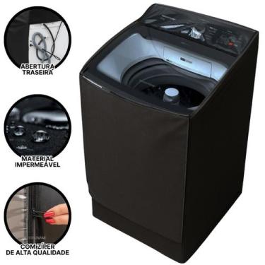Imagem de Capa Maquina Brastemp BWK 11kg 12kg 13kg 14kg material sintético Imper