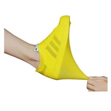 Imagem de Protetor de Sapato Capa de Chuva em Silicone Antiderrapante Tamanho m 35 a 39
