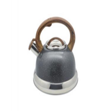 Imagem de Chaleira Roma 2,7L Indução com Apito Aço Inox Cabo Antitérmico Soft-Touch para Cozinha Brinox