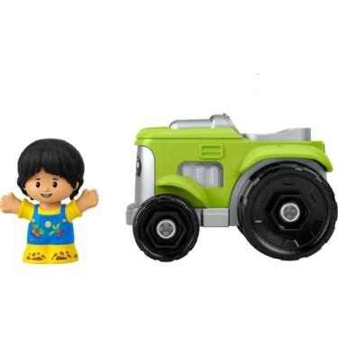Imagem de Boneco E Veículo Little People Fisher Price Mattel - HPX84, Trator