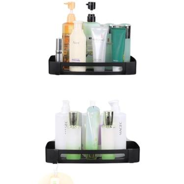 Imagem de LUMAI Kit com 2 Suportes Porta Shampoo e Sabonete em Inox 304 - Preto