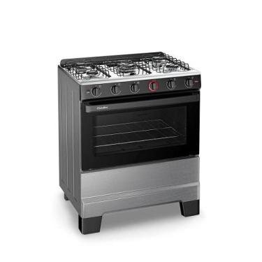 Imagem de Fogão a Gás Mesa Inox e Forno 84L Limpa Fácil Esmaltec IDEAL Super Ino