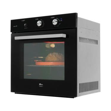 Imagem de Forno a Gás de Embutir Fischer Infinity 78 litros com Grill Preto 127V