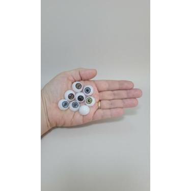 Imagem de Olhos Artificiais 18mm Kit 10 Unidades Acrílico - Congratulations Stor