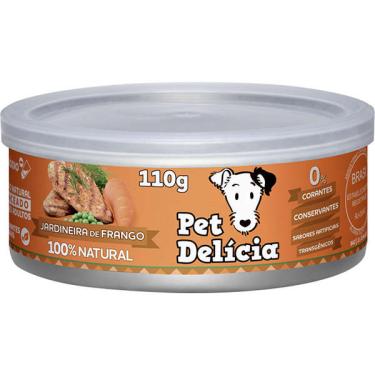 Imagem de Ração Úmida Pet Delícia Natural Jardineira de Frango - 110 g