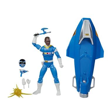 Imagem de Boneco Power Rangers Lightning Collection in Space, Figura 15 cm - Ranger Azul e Galaxy Glider - F5398 - Hasbro