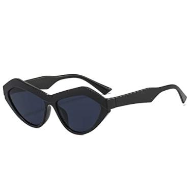 Imagem de Óculos de sol fashion olho de gato feminino masculino distintivo leopardo cor preta armação de lente óculos de sol de designer, C1, tamanho único