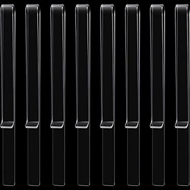 Imagem de 12 peças clipes de música suporte de livro de música clipe de livro de música clipe de livro de acrílico transparente suporte de livro de piano clipes de vento suporte de folha de música para piano mú