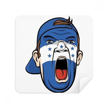 Imagem de Boné de maquiagem facial bandeira de Honduras para óculos pano limpador de tela de camurça pacote com 2