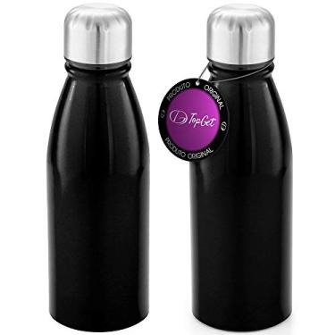 Imagem de Kit 2x Squeeze Alumínio 500 ml Wave TopGet Preto