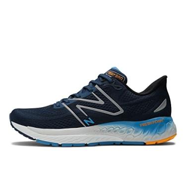 Imagem de New Balance Fresh Foam X 880 V13 Tênis de corrida masculino, Nb azul marinho/azul herança/calêndula quente, 44
