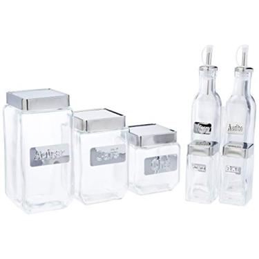 Imagem de Conjunto Galheteirolabelo 7 Peças Euro Transparente