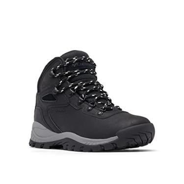 Imagem de Columbia Bota feminina Newton Ridge Plus impermeável para caminhada, Preto/Giz, 10.5 Wide