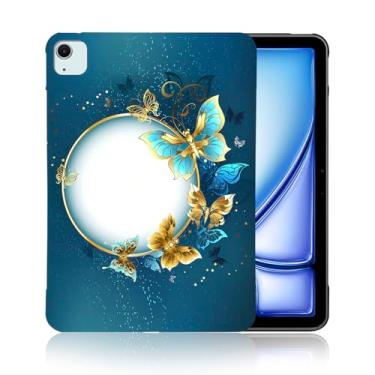 Imagem de UUcovers Capa para tablet Apple iPad Air de 11 polegadas M3 2025/M2 2024, capa protetora à prova de choque, fina, ultrafina, ultrafina, macia, à prova de choque, capa protetora à prova de quedas