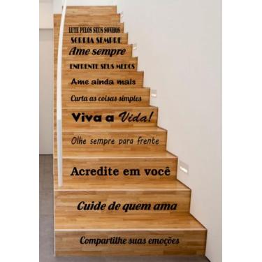 Imagem de Adesivo Decorativo de Para Escada ou Parede Frase Potencial, Garra - G