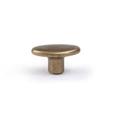 Imagem de Kit 22 Puxador Oval Para Porta Gaveta Puxador Ouro Velho PZ 14 - Telis