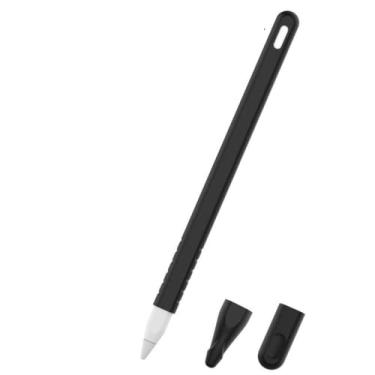 Imagem de Blaspins Capa para Apple Pencil 2ª geração compatível com capa de silicone com suporte + capa de ponta de ponta (2 peças), acessórios de proteção fofos para iPad Pro 12,9 polegadas/11 polegadas Pencil