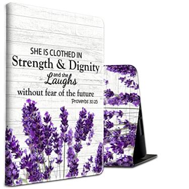 Imagem de Capa para Samsung Galaxy Tab A7 Lite 8,7" modelo 2021 (SM-T220/T225/T227) Capa protetora fina à prova de choque dobrável com função de despertar/hibernar automático para tablet Samsung - roxo lavanda