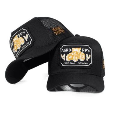 Imagem de Boné Linha Country Agro Trucker Telinha Ajustável Masculino Feminino P