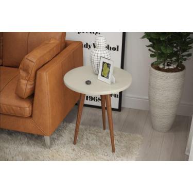 Imagem de Mesa de Apoio Legs Off White - Patrimar Móveis