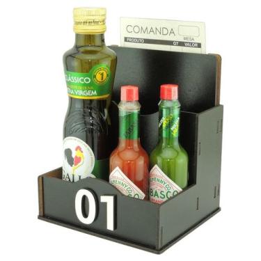 Imagem de 30 Porta Comanda Guardanapo Azeite Temperos Galheteiro Restaurante Pre