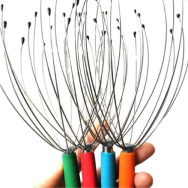 Imagem de Massageador De Cabeça 12 pontas Cafune Relaxante Anti Stress - Home Go