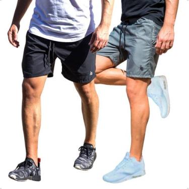 Imagem de Kit 2 Shorts Tactel Masculino Futebol Treino Academia Com Bolsos Later