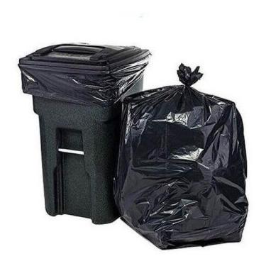 Imagem de Saco De Lixo 60lt Resistente Preto 70x80 Pacote Com 100 Un - HIGIPACK