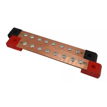 Imagem de Par De Barramento De Cobre 8 Vias - ALL SERIES STORES