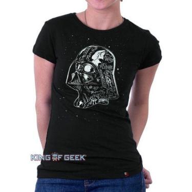 Imagem de Baby Look Darth Vader Star Wars Filme Blusinha Geek Série - KING OF GE