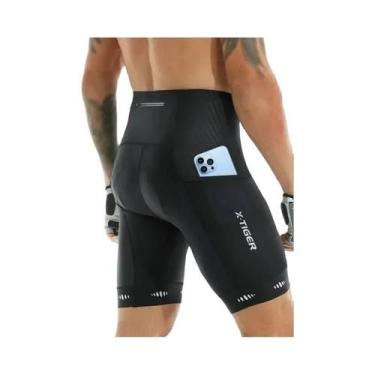 Imagem de Calções de Ciclismo Masculinos X-Tiger - Respiráveis, Acolchoados com 
