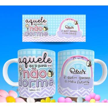 Imagem de Caneca gospel frases religiosas versículos bíblicos motivacionais 104 