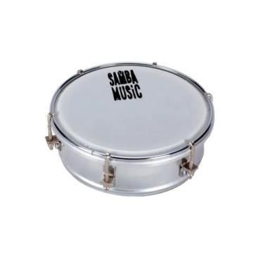 Imagem de Tamborim samba music phx 06 aluminio tba-55 al pele leitosa