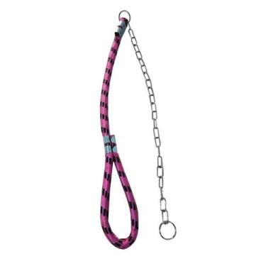 Imagem de Coleira Guia 16mmx0,60cm Corrente Pitbull Rotweiler Cães Cachorros Por