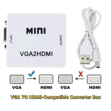 Imagem de Adaptador Conversor Vga Para Hdmi 1080p - Kapbom