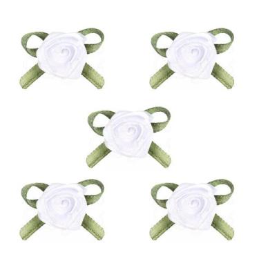 Imagem de Flor de rococó pequeno 10mm cor branco pct c/10 unidades - CARRETEL