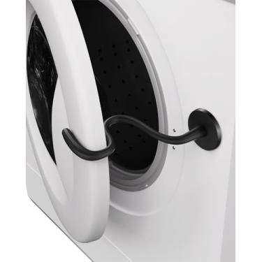 Imagem de OQTIQ Suporte de porta de arruela de carga frontal, batente de porta magnético flexível para lavadora e secadora, mantenha a porta da máquina de lavar aberta para evitar odores