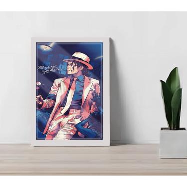 Imagem de Quadro Decorativo M. Jackson Closet C/ Moldura e Vidro