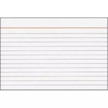 Imagem de Pacote com 100 Ficha pautada 3x5 N.1 Tilibra