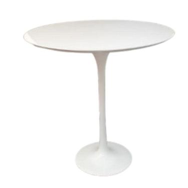 Imagem de Mesa Lateral Tulipa Saarinen Redonda 51 Cm Laqueada Cor Branco