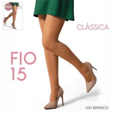 Imagem de Meia Calça Selene Fio 15 Classica 9020.001, Branco, P