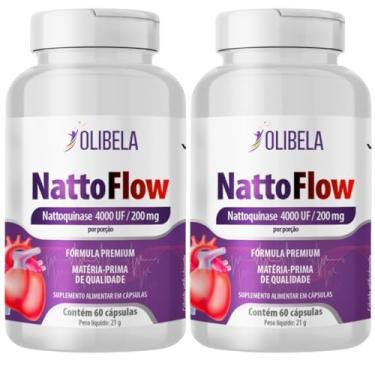 Imagem de Nattokinase 4000FU 120 Cápsulas 200mg | Circulação e Saúde do Coração | Produto Vegano | Olibela Oficial Brasil (2 Botes de 60 Cápsulas)