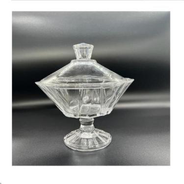 Imagem de Bomboniere De Vidro Com Pé E Tampa Galaxy 16Cm - Wincy